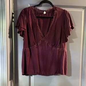 Old Navy Burgundy Blouse